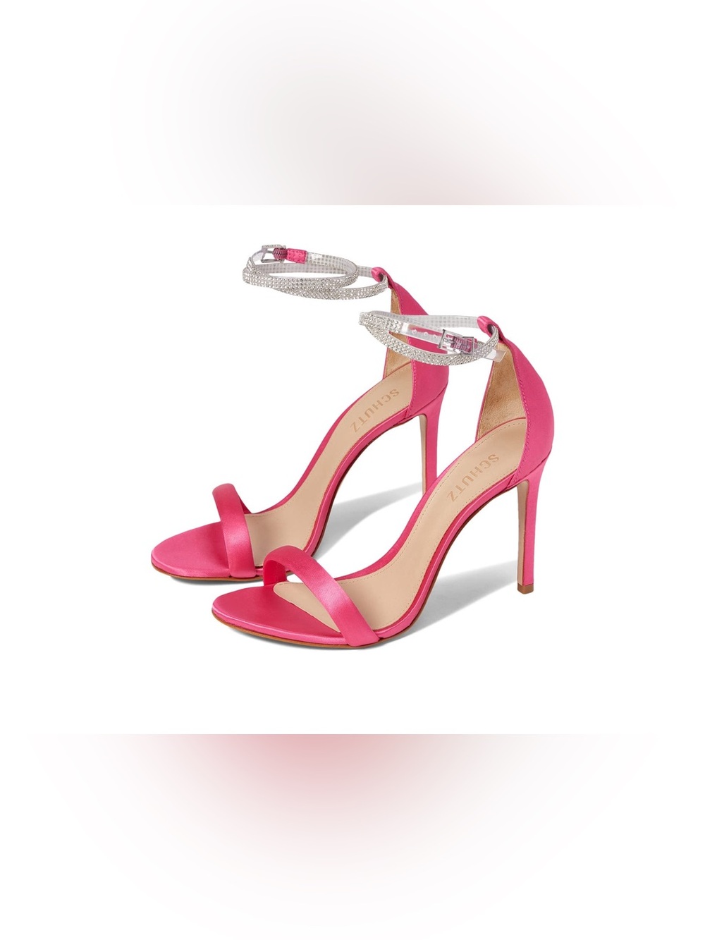 SCHUTZ Leanna Hot Pink stiletto sandals, size 9.5